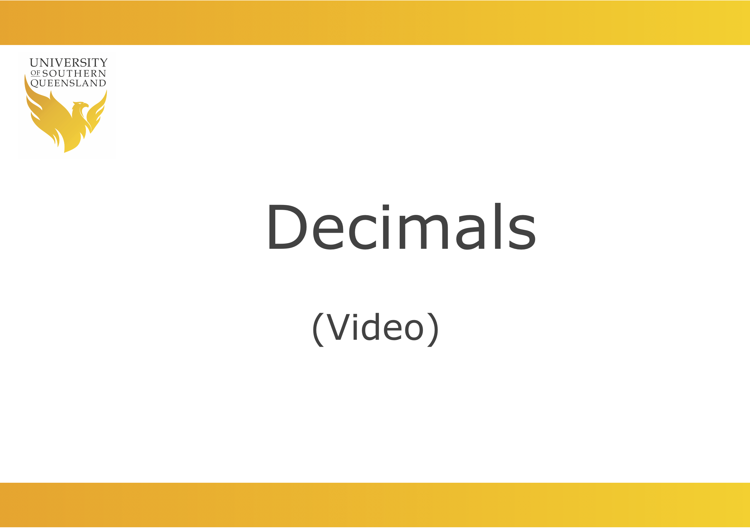 Image for the Decimals video