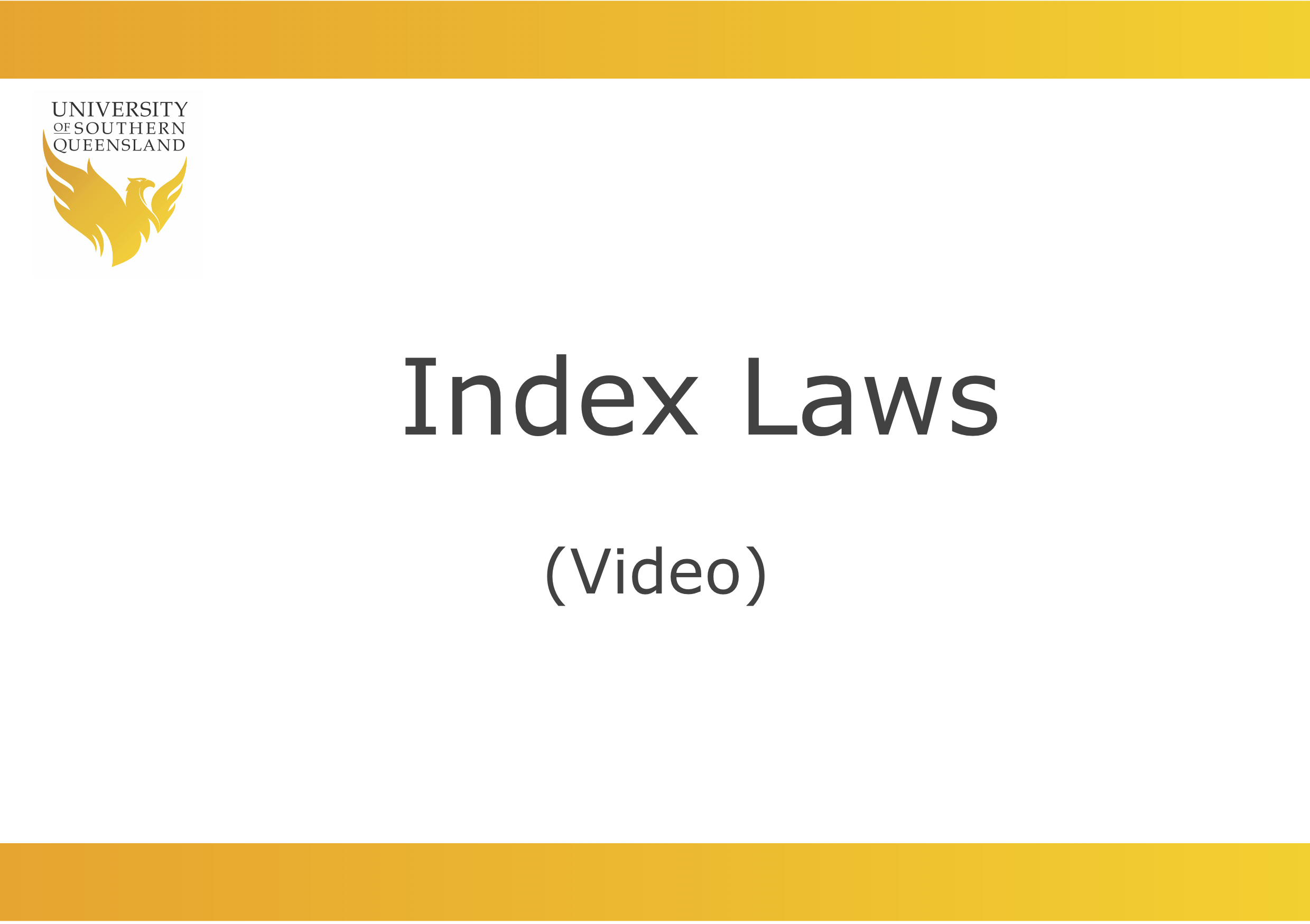 Click on this image to play the video for index laws.