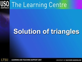 solution of triangles