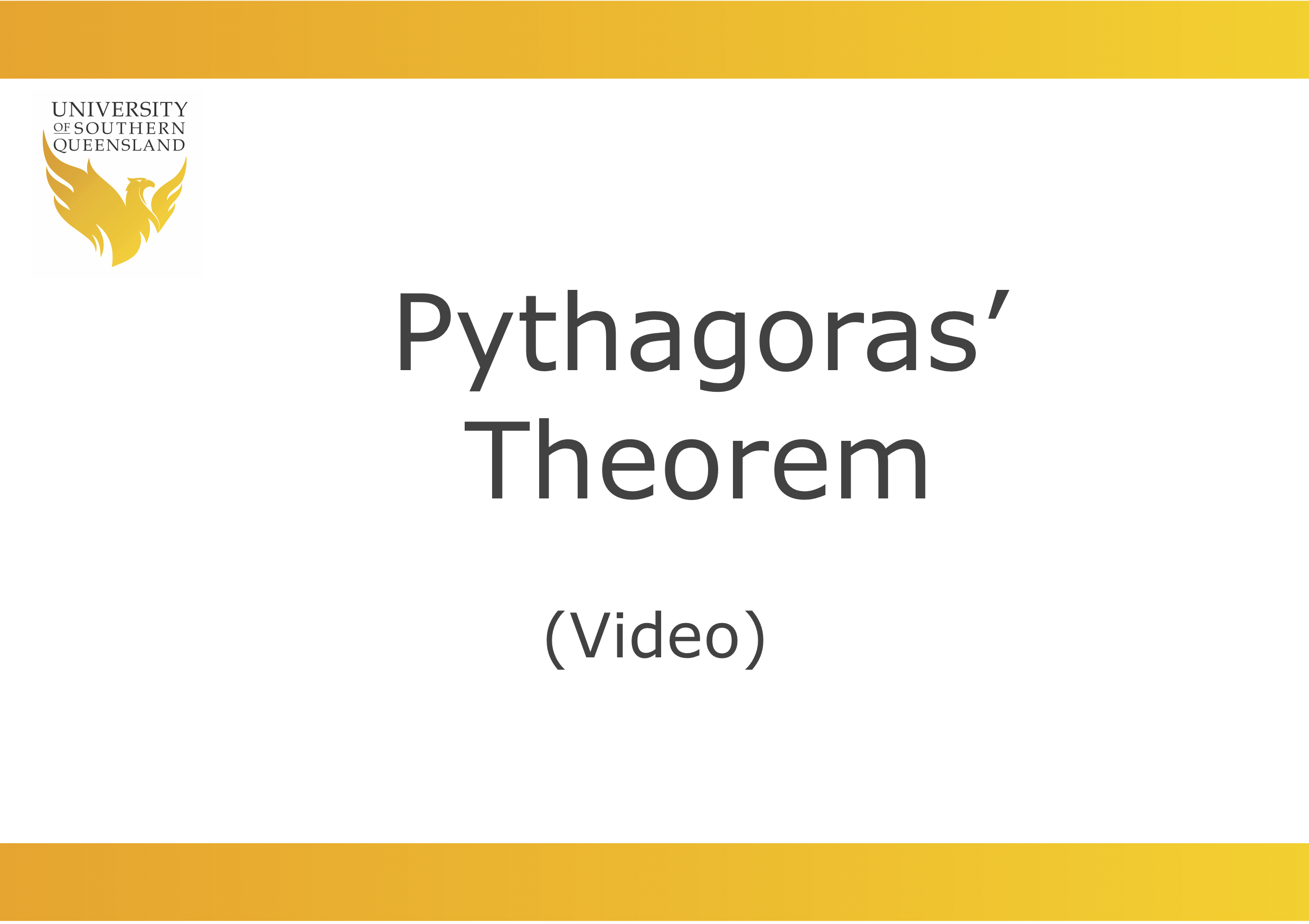 Image to play the video for Pythagoras' Theorem